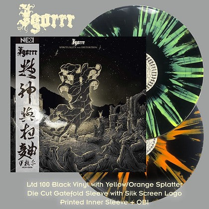 IGORRR - Spirituality And Distortion (Yellow splatter + Orange Splatter) NOT NUMBERED