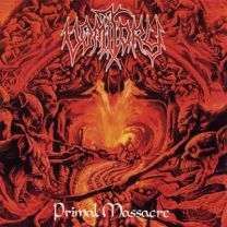 VOMITORY -  Primal Massacre (Red Black Marbled Vinyl)